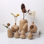 Japanese Wooden Bud Vase
