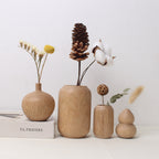 Japanese Wooden Bud Vase