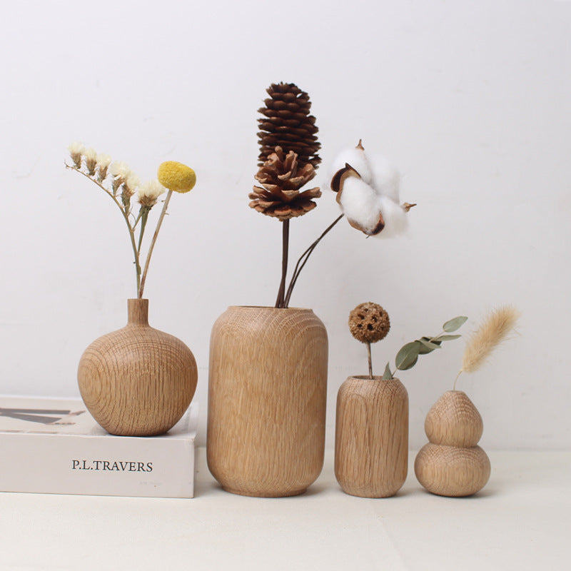 Japanese Wooden Bud Vase
