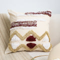 Embroidered Geometry Throw Pillow