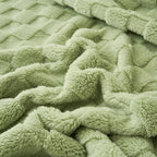 Checkered throw blanket