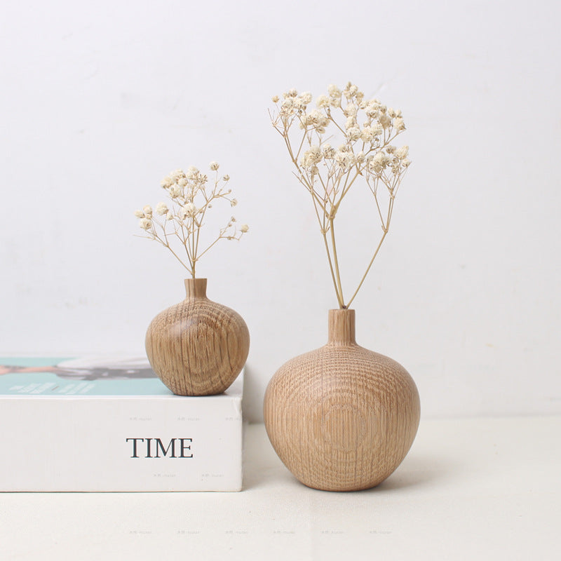 Japanese Wooden Bud Vase
